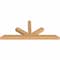 Ekena Millwork Saratoga Timber Gable Bracket, Western Red Cedar, 60"W x 25"H x 3 1/2"D x 3 1/2"F, 10/12 Pitch GBW060X25X0404SAR00SWR - alternate 4